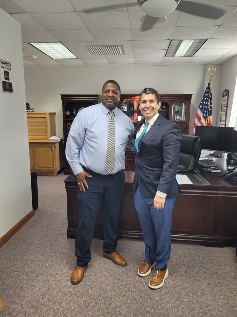 With Warden Keyes at FCI Oxford, WI